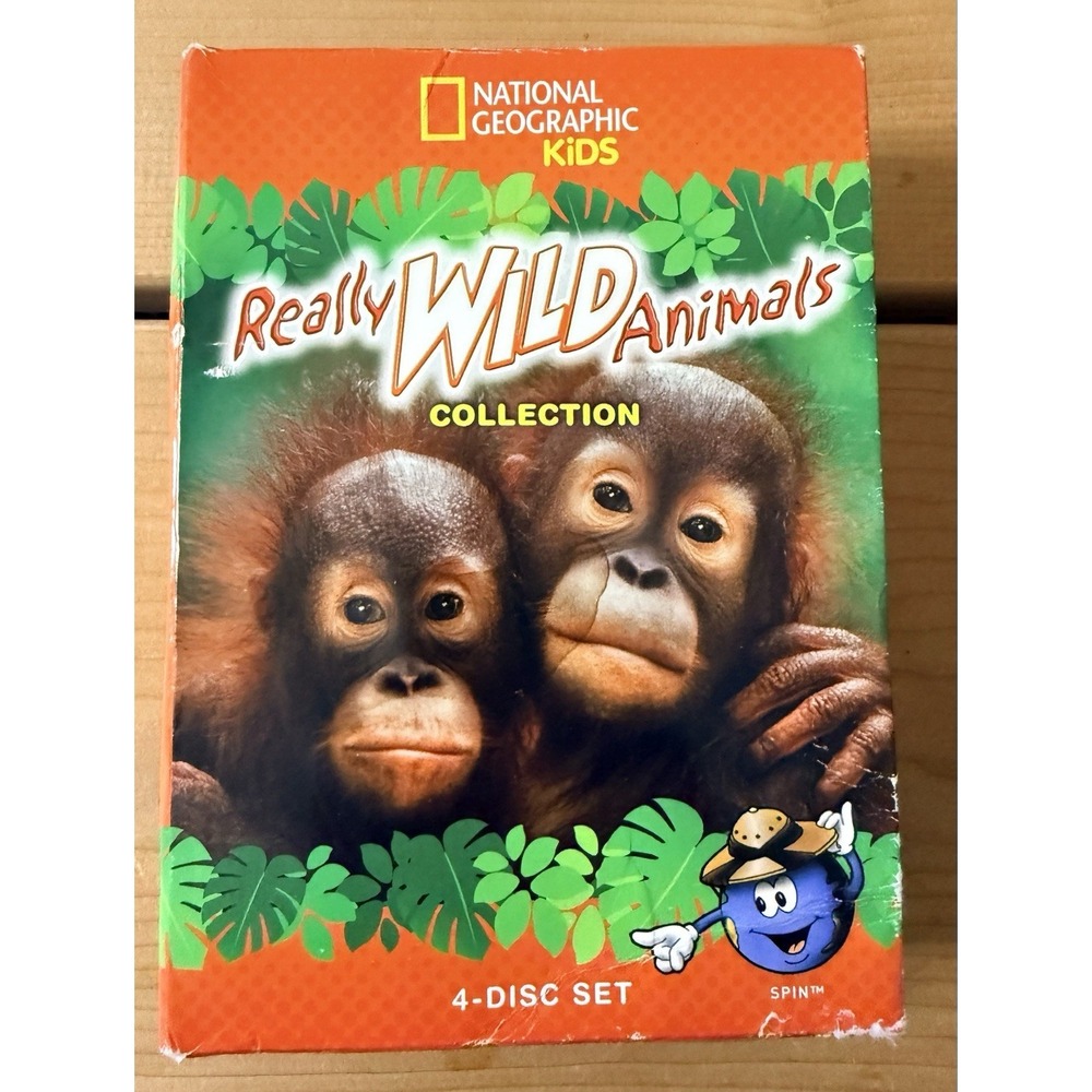 National Geographic Really Wild Animals Collection DVD Set Of Four (4) DVDs